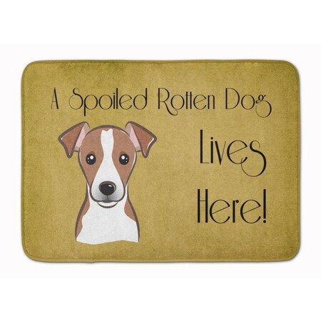 Carolines Treasures Jack Russell Terrier Spoiled Dog Machine Washable Memory Foam Mat BB1508RUG